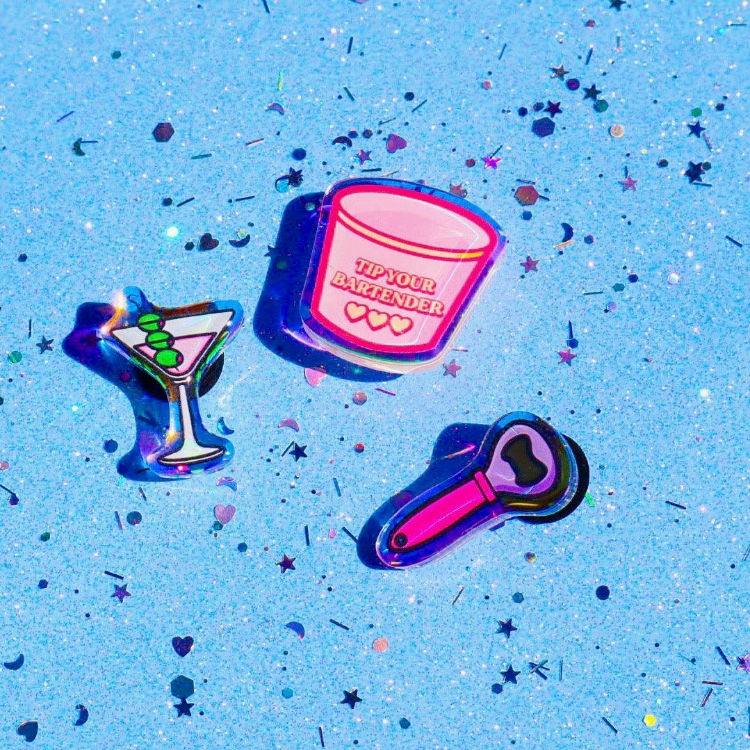 Bartender Shoe Charms